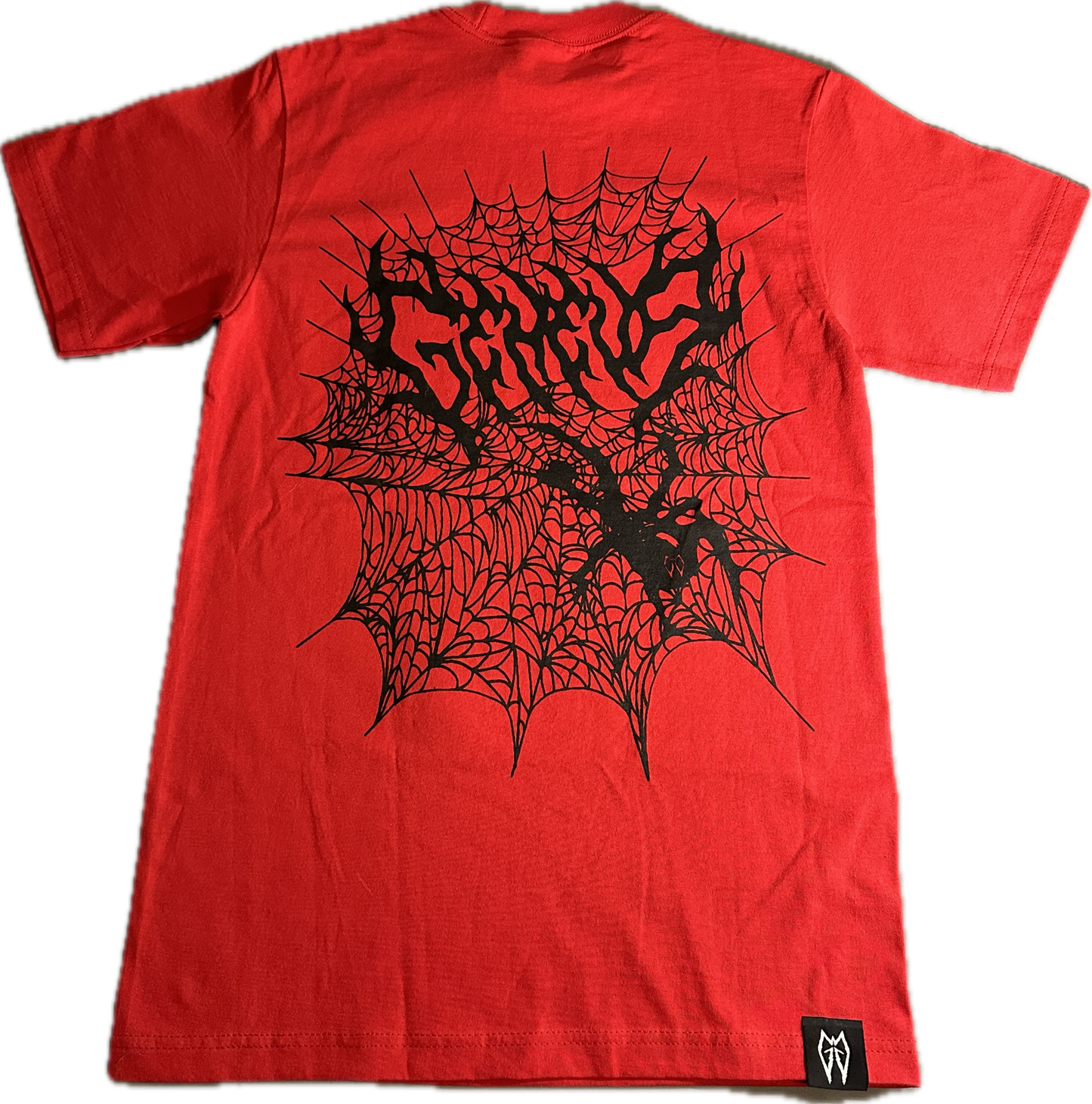 RED "ARACHNOPHOBIA" TEE